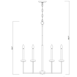 Gaultier 6 Light Chandelier
