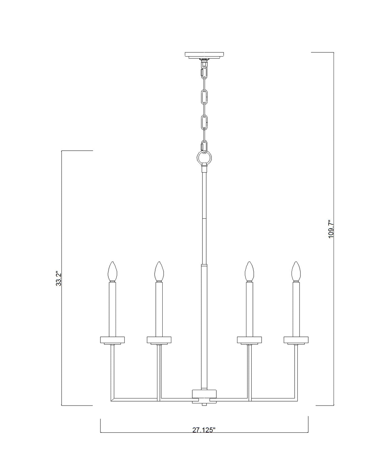 Gaultier 6 Light Chandelier