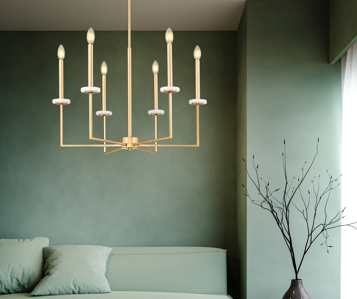 Gaultier 6 Light Chandelier