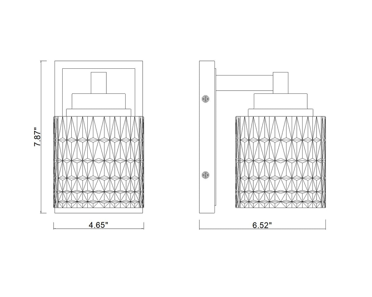 Jacqueline 1 Light Wall Sconce