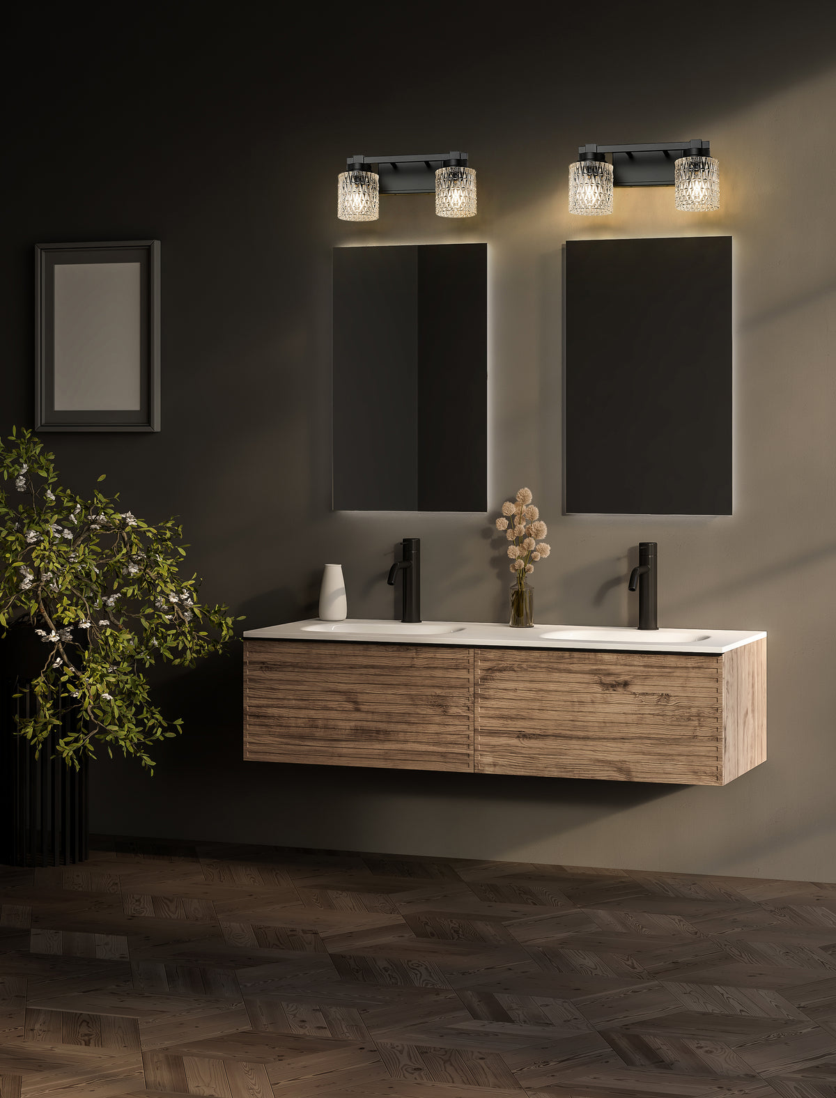 Jacqueline 2 Light Vanity