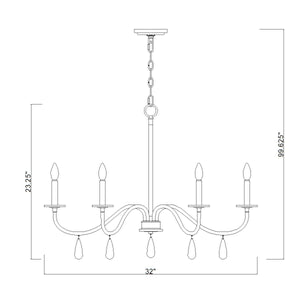 Toussant 6 Light Chandelier
