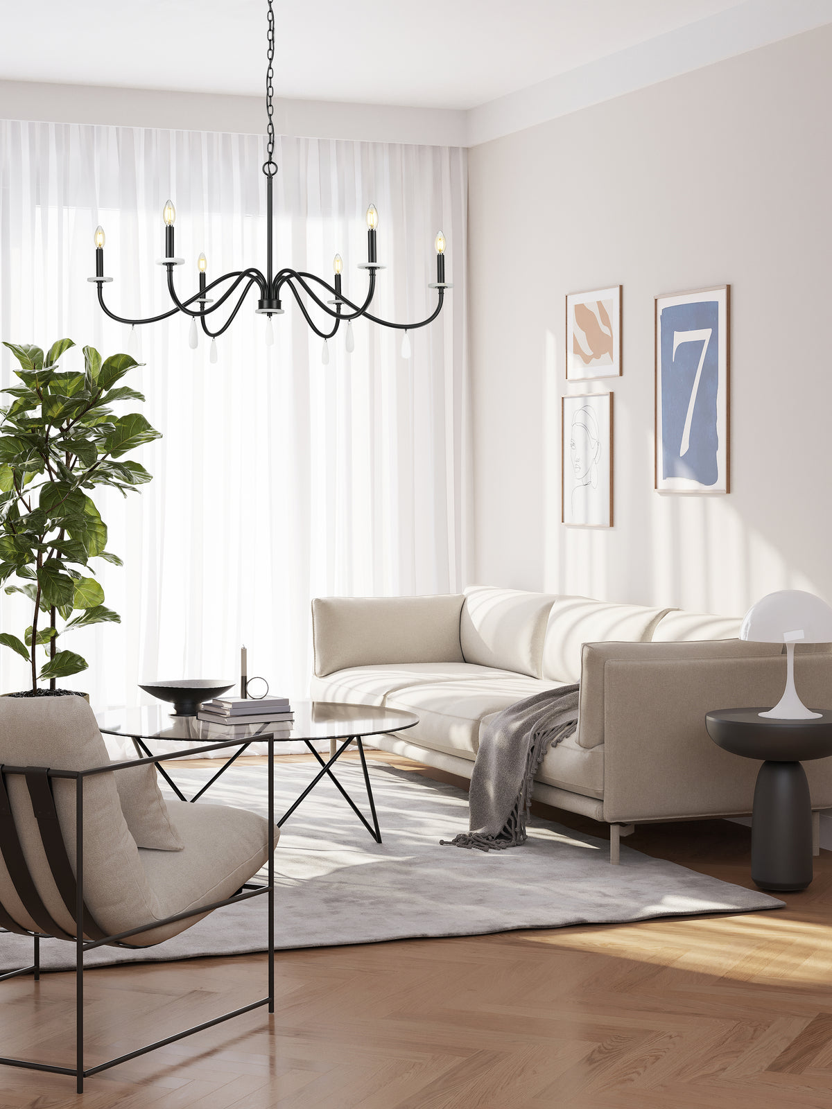 Toussant 6 Light Chandelier