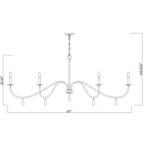 Toussant 6 Light Chandelier