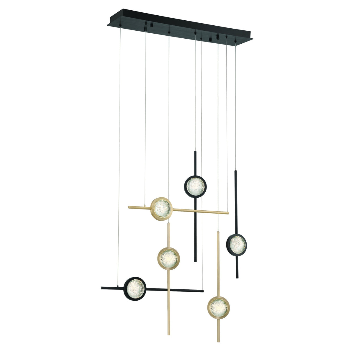 Barletta 6-Light 32" Integrated LED Multi Drop Chandelier