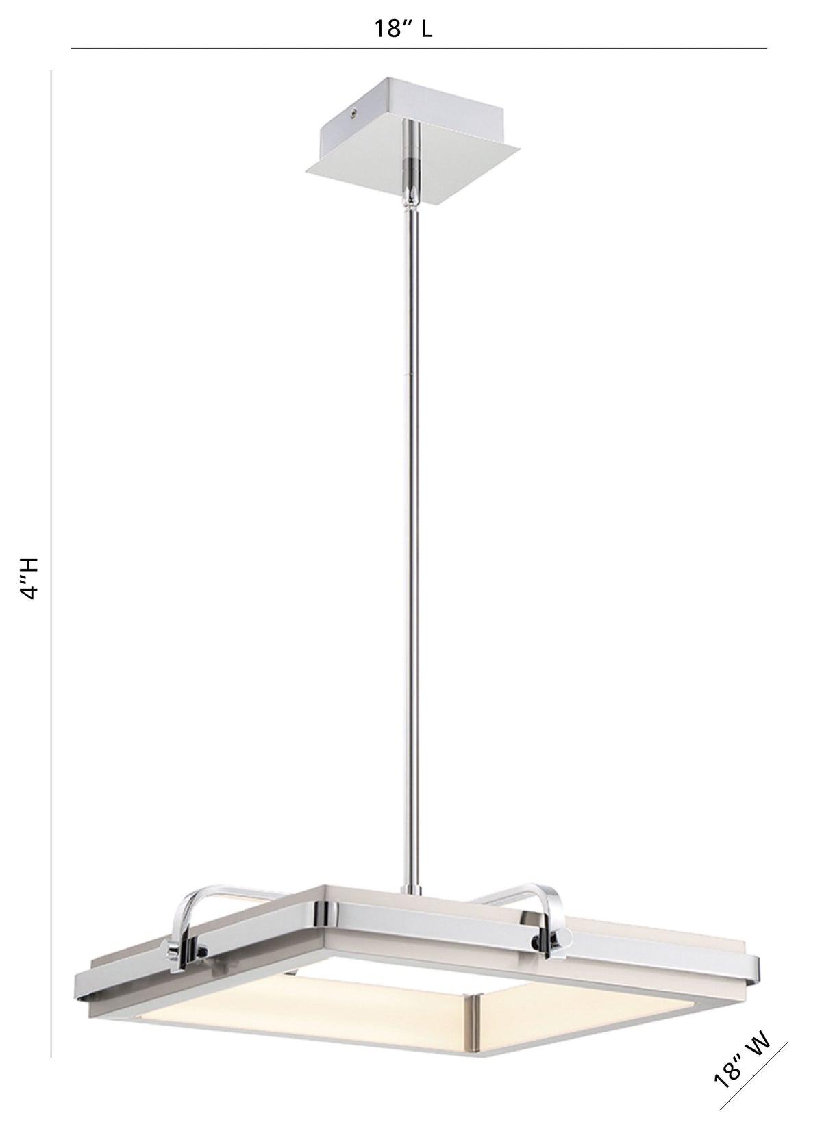 Annilo 18" Integrated LED Pendant