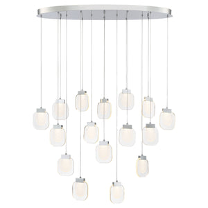Paget 16-Light 44" Integrated LED Multi Drop Chandelier