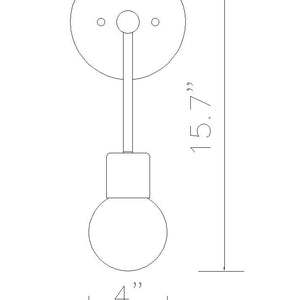 Neutra 1 Light Wall Sconce