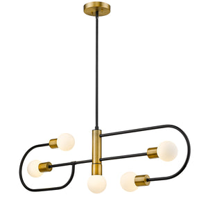 Neutra 5 Light Linear Chandelier