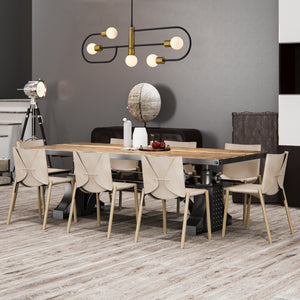 Neutra 5 Light Linear Chandelier