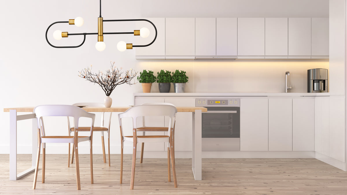Neutra 5 Light Linear Chandelier