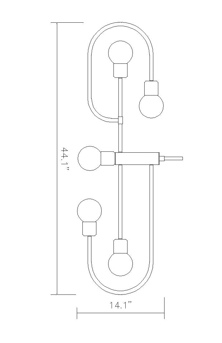 Neutra 5 Light Linear Chandelier
