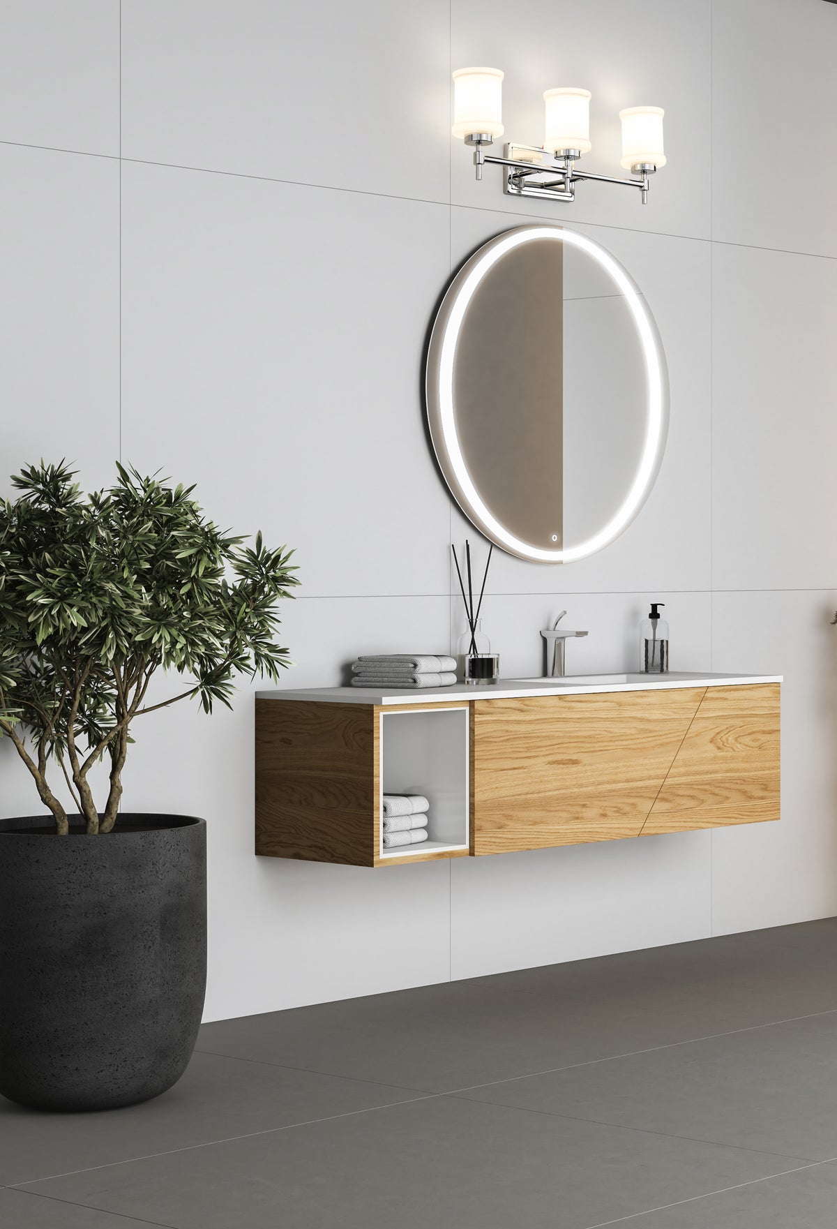 Cadoc 3 Light Vanity