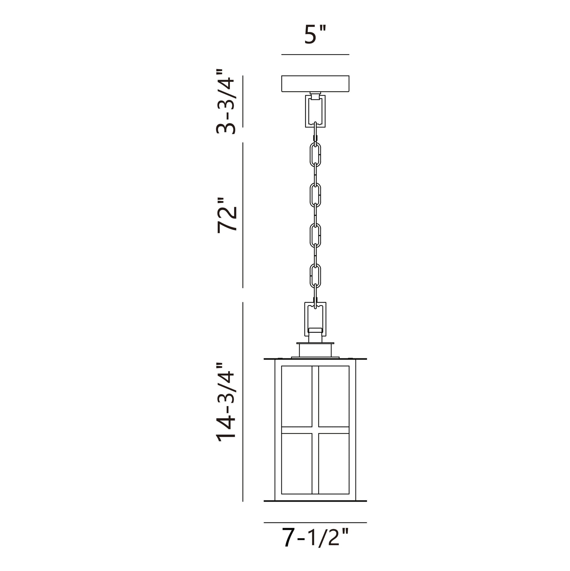Greyson 16" Integrated LED Outdoor Standard Pendant