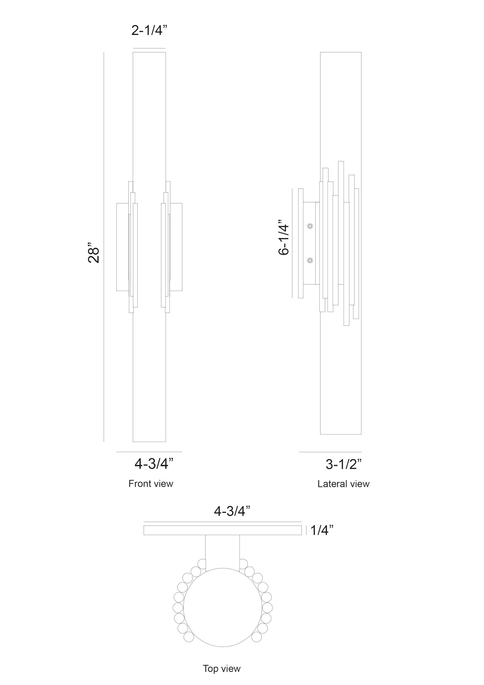 Venna 28" Integrated LED Wall Sconce