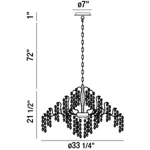 Campobasso 11-Light 33" Chandelier