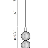 Palmas 2-Light 16" Integrated LED Mini Pendant