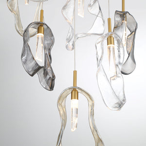 Norah 12-Light 24" Integrated LED Multi Drop Chandelier