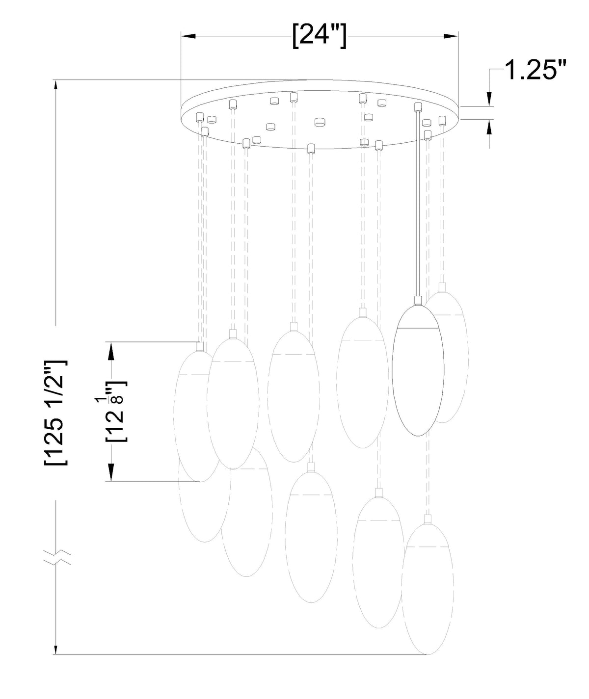Arden 11 Light Chandelier