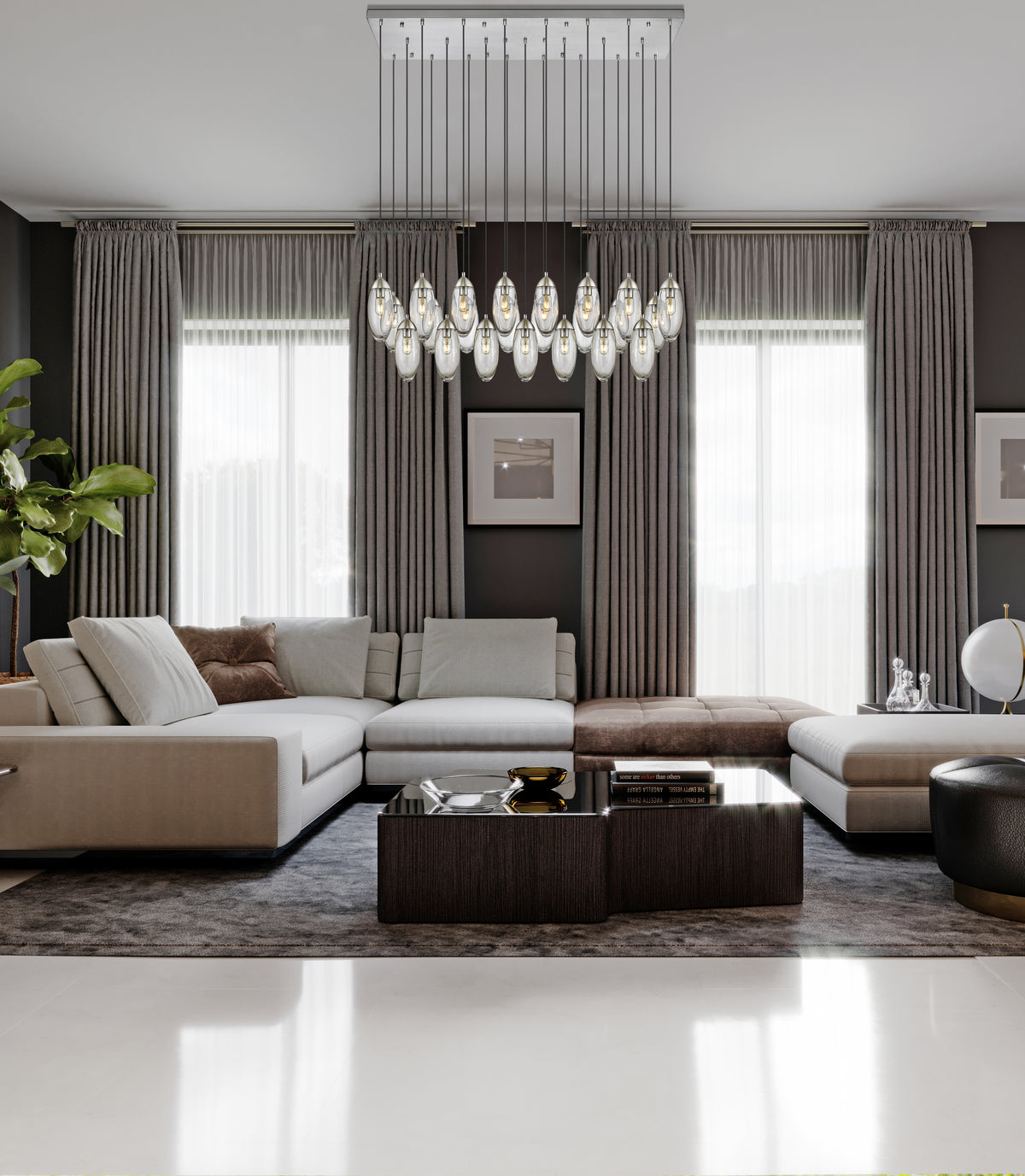 Arden 23 Light Linear Chandelier