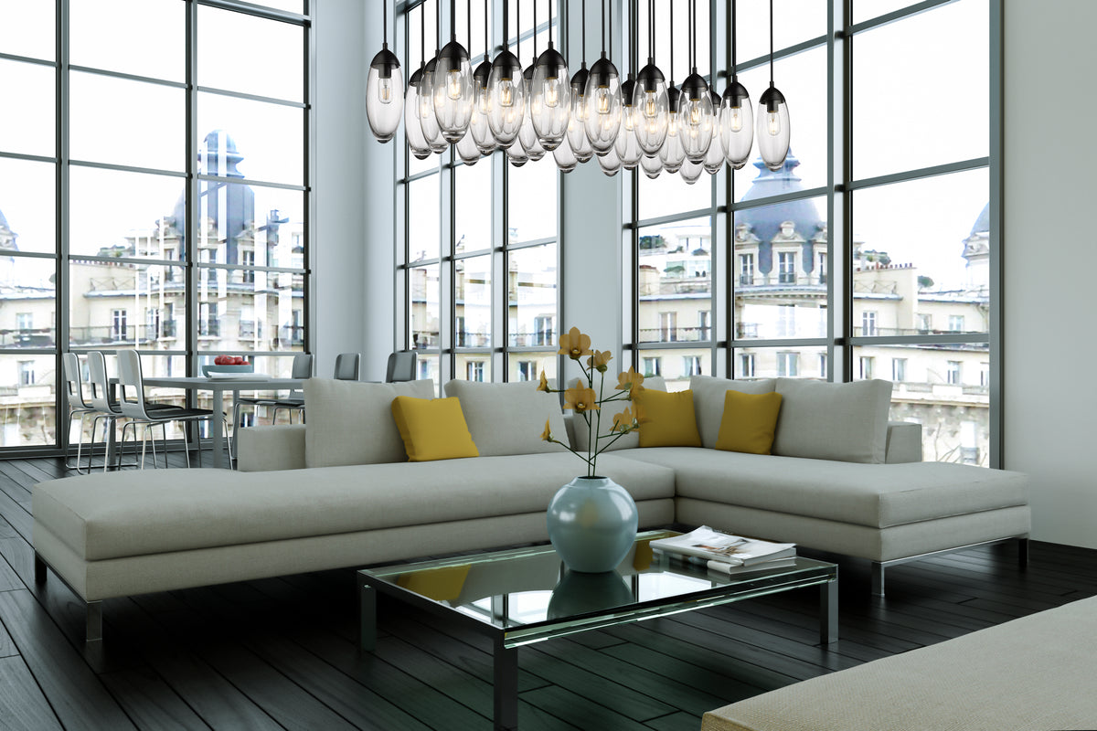 Arden 23 Light Linear Chandelier