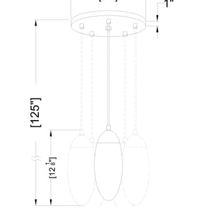 Arden 5 Light Chandelier