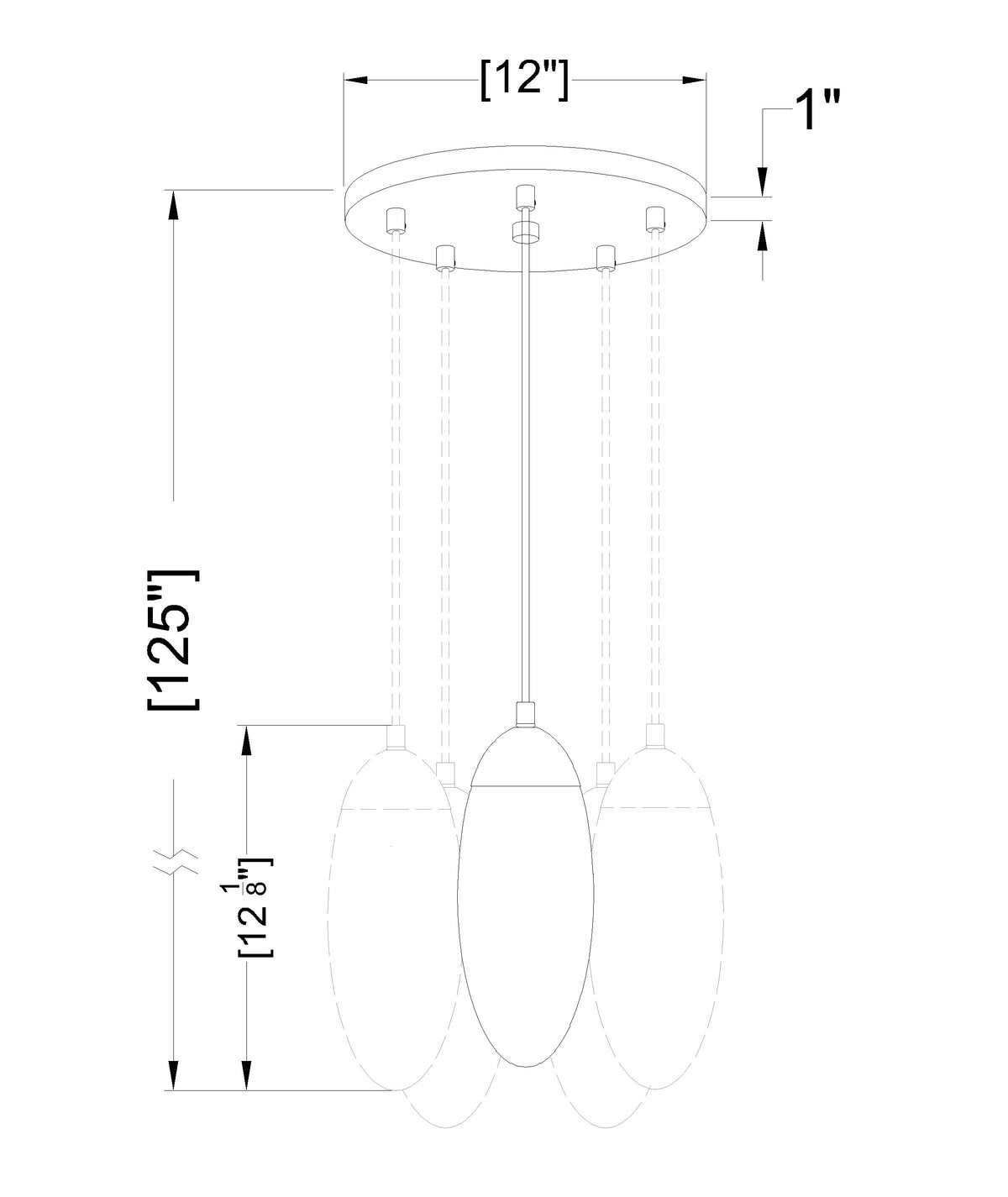 Arden 5 Light Chandelier