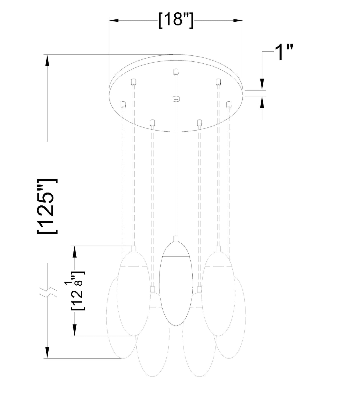 Arden 7 Light Chandelier