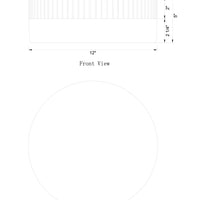 Purgos 12" Integrated LED Flush Mount
