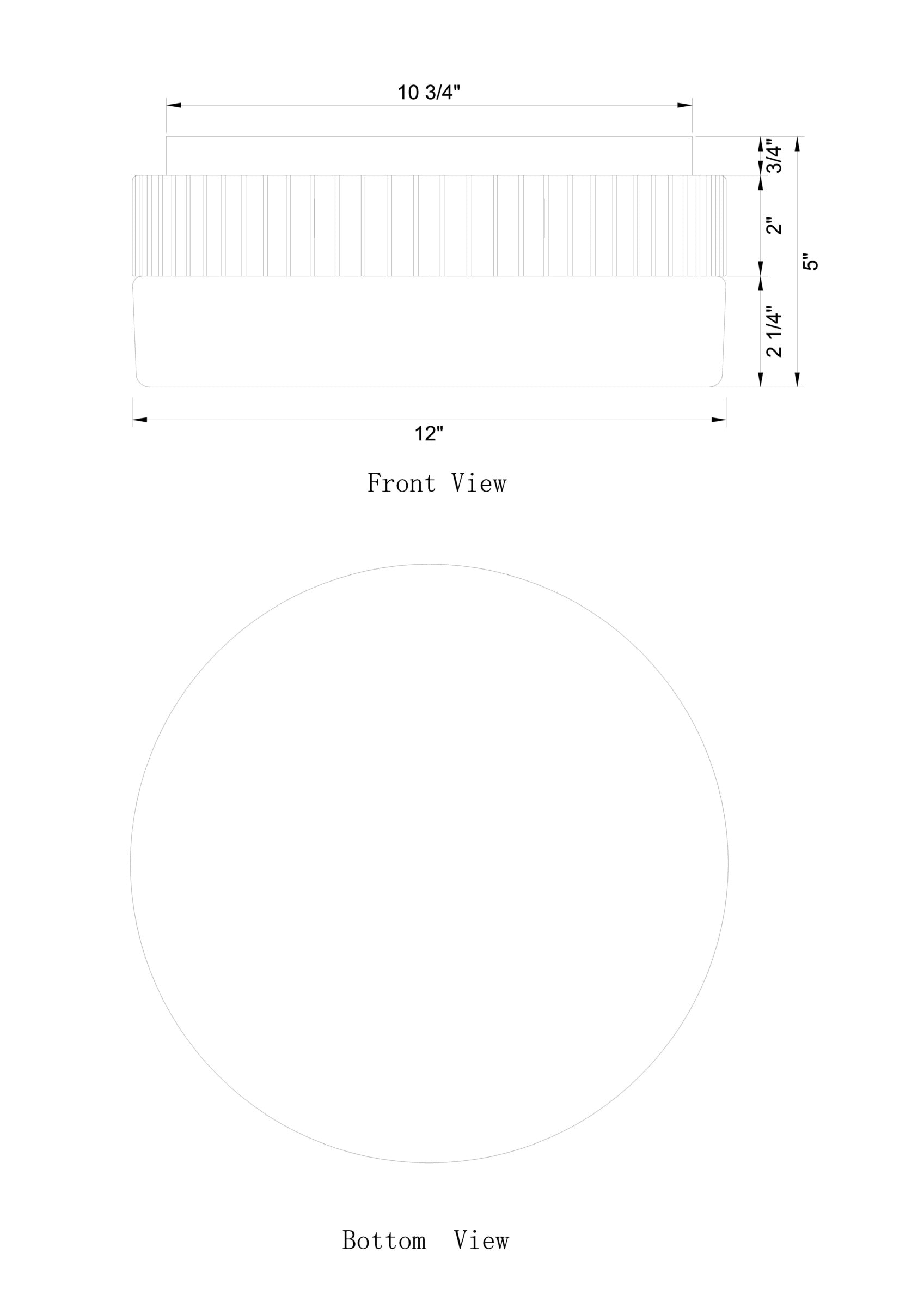 Purgos 12" Integrated LED Flush Mount