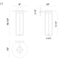 Florin 16" Integrated LED Outdoor Wall Sconce