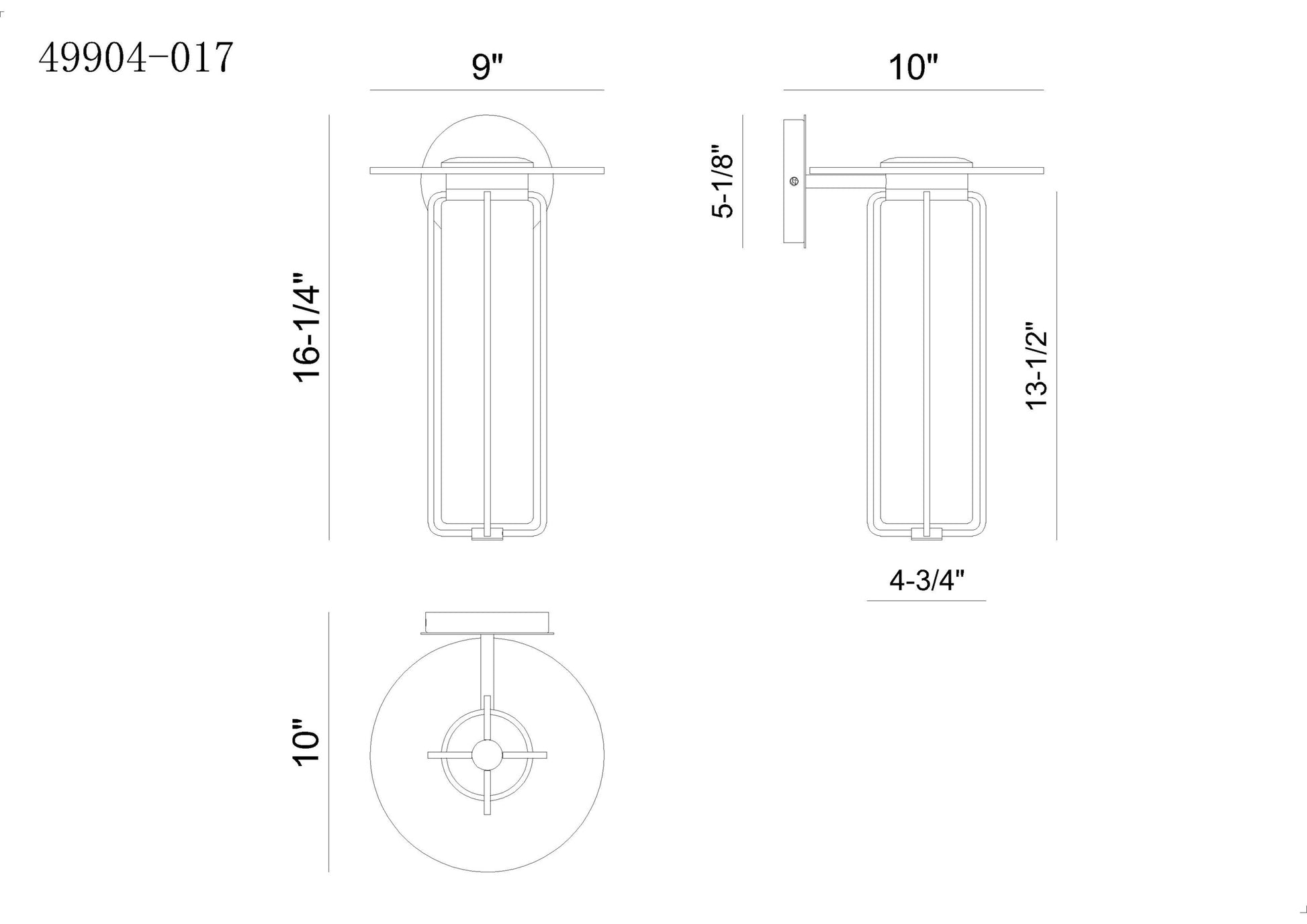 Florin 16" Integrated LED Outdoor Wall Sconce