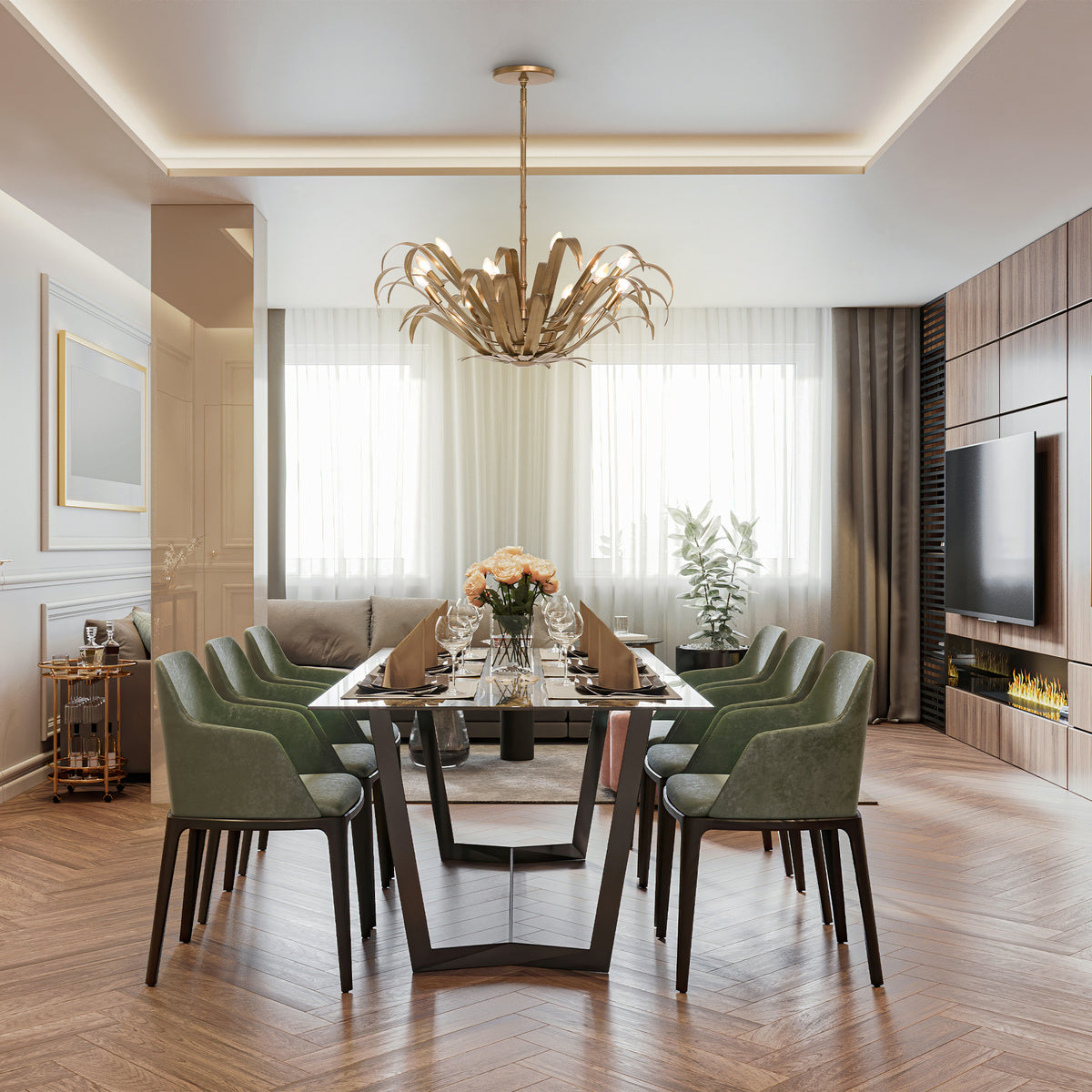 Kagra 12-Light 42" Chandelier
