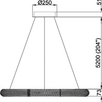 Sassi 36" LED Chandelier