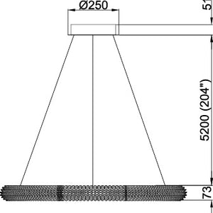 Sassi 36" LED Chandelier