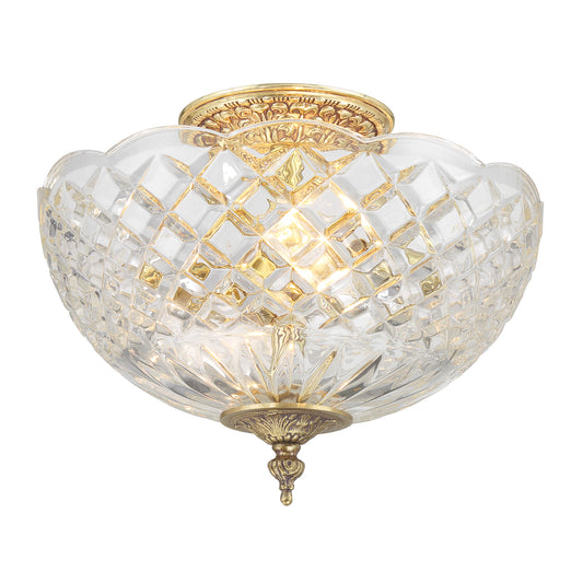 Milton 10'' Semi Flush Mount