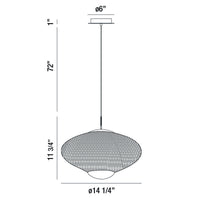 Park 14" Integrated LED Pendant