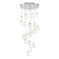 Paget 19-Light 29" Integrated LED Multi Drop Chandelier