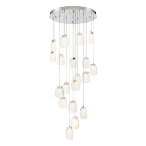Paget 19-Light 29" Integrated LED Multi Drop Chandelier