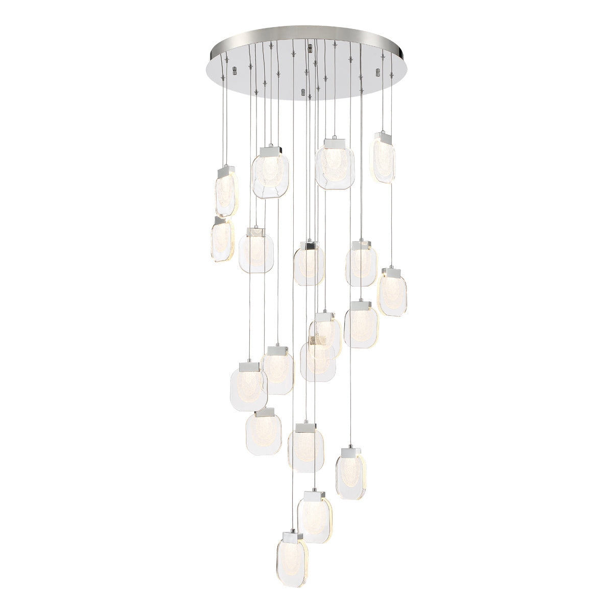 Paget 19-Light 29" Integrated LED Multi Drop Chandelier