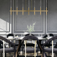 Benicio 7-Light 46" Integrated LED Linear Chandelier