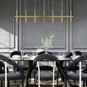 Benicio 7-Light 46" Integrated LED Linear Chandelier