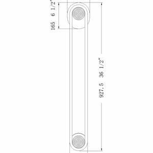 Swing 36" Integrated LED Outdoor Wall Sconce