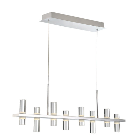 Netto 8-Light 42" Integrated LED Linear Chandelier