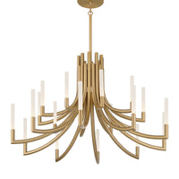 Olette 2-Tiers 20-Light 42" Integrated LED Grand Chandelier