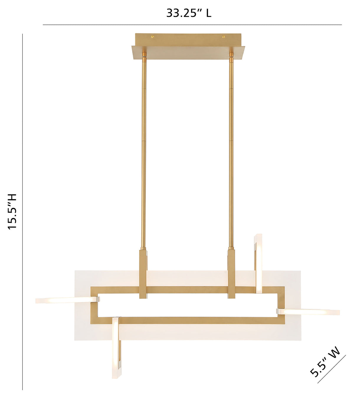 Inizio 33" Integrated LED Chandelier