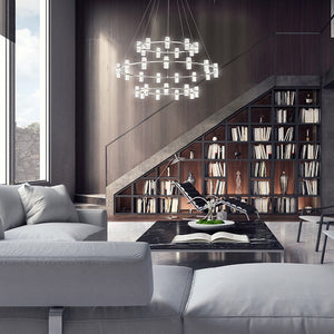 Netto 3-Tiers 33-Light 41" Integrated LED Grand Chandelier