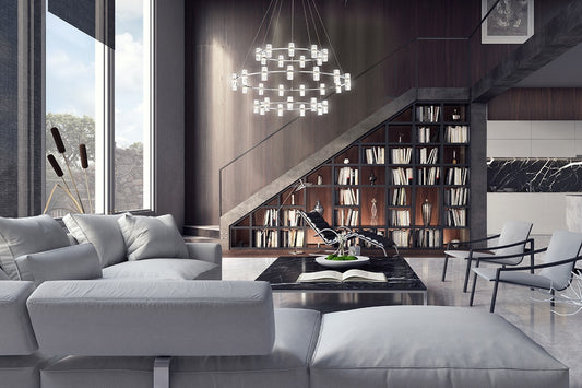 Netto 3-Tiers 33-Light 41" Integrated LED Grand Chandelier