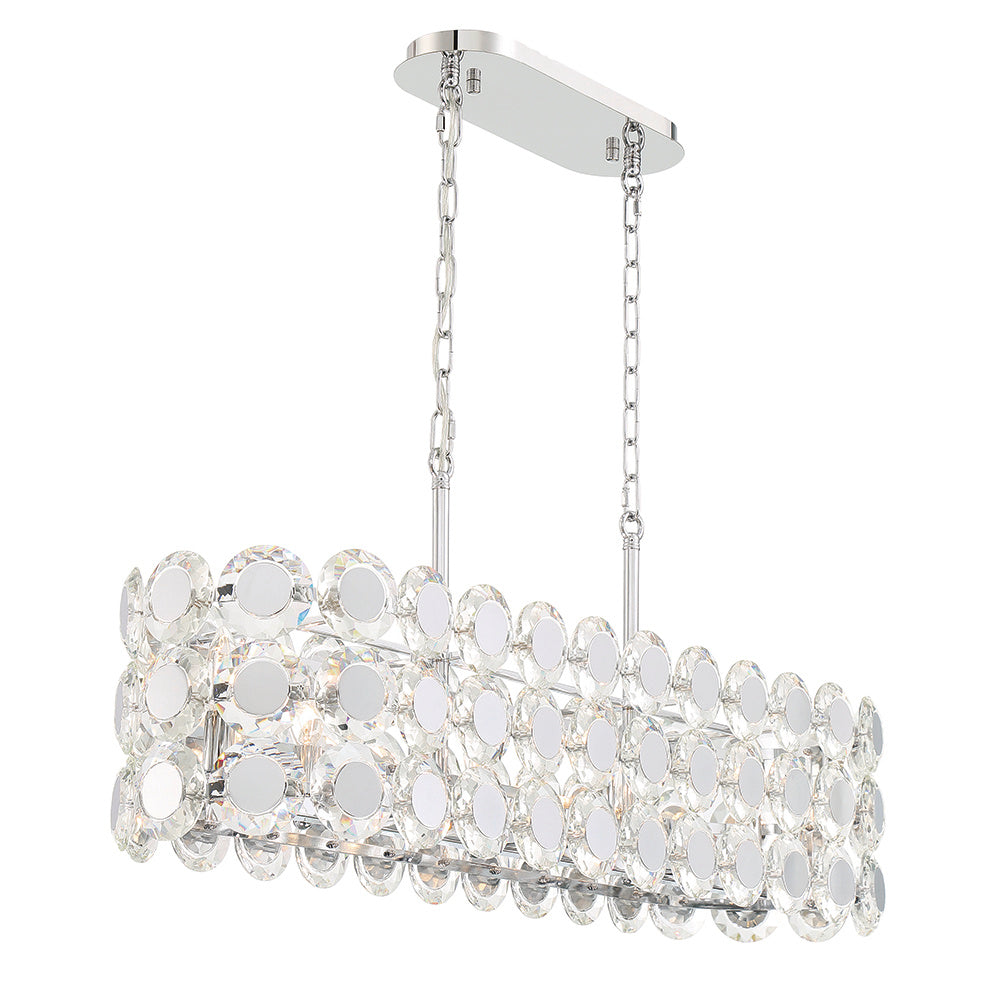 Perrene 8-Light 40" Linear Chandelier