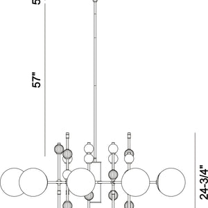 Traiton 9-Light 48" Chandelier